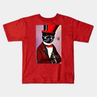 Bartholomew! The Steampunk Cat Kids T-Shirt